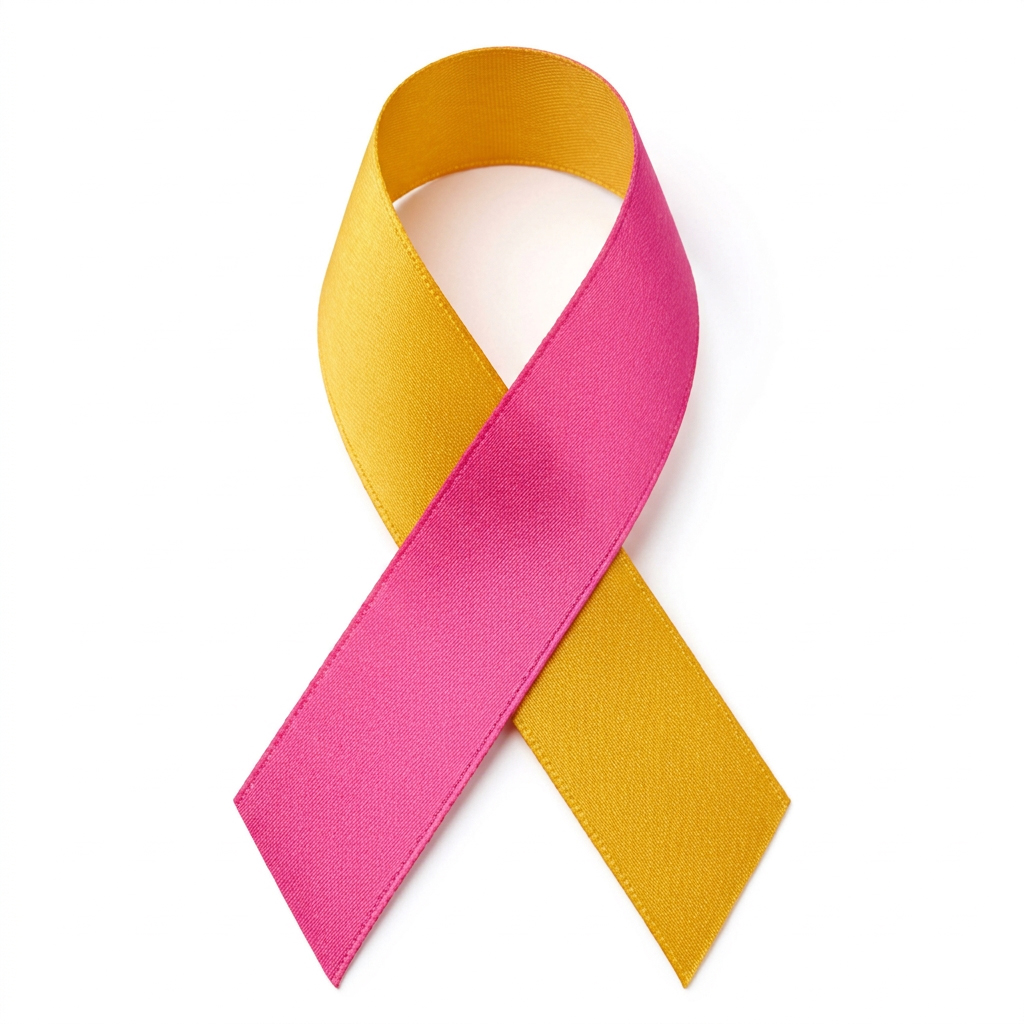 PinkCare e.V. – Schleife in Pink und Gelb